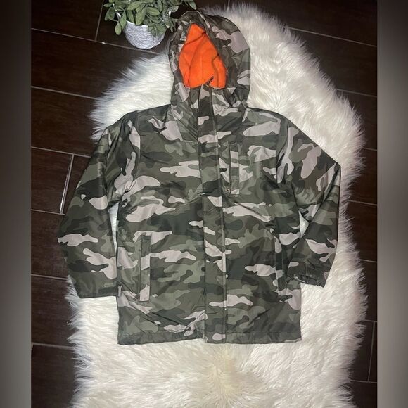 The Children’s Place camo 3 in 1 hooded jacket sz Med (7/8) - Picture 2 of 4